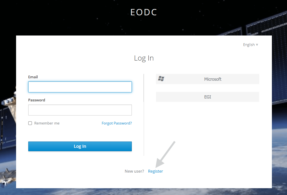 Register eodc Account